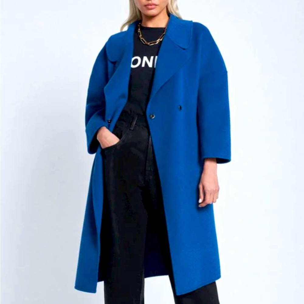 NWT - 7 for all Mankind Cocoon Swing Coat - Ink XS